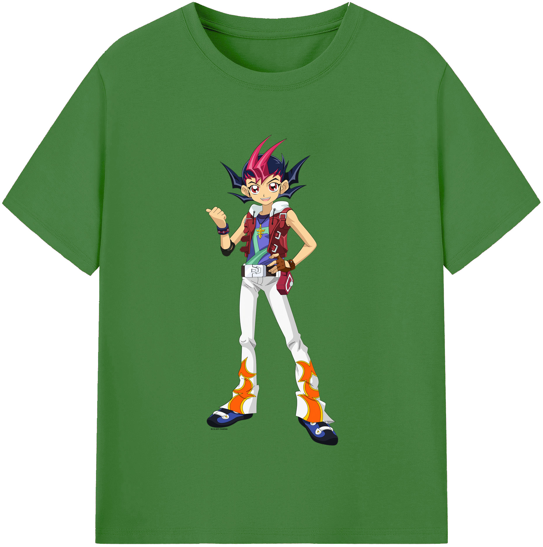 （画像用） 遊☆戯☆王 Yu-Gi-Oh! レディースカジュアルプリントTシャツ（綿100％）